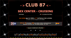Desktop Screenshot of club87nancy.com